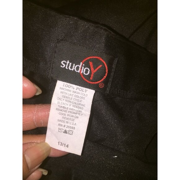 Womens Studio Y Black/White Strapless dress Size 13/14 - Picture 6 of 6